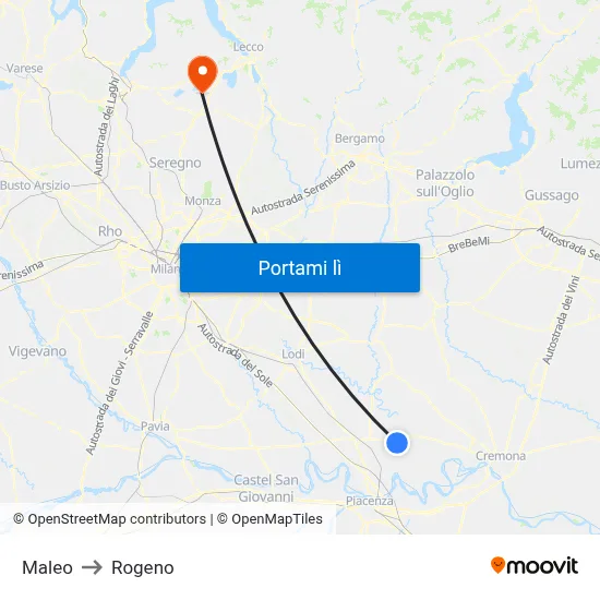 Maleo to Rogeno map