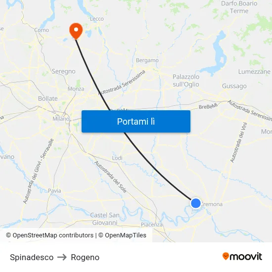 Spinadesco to Rogeno map