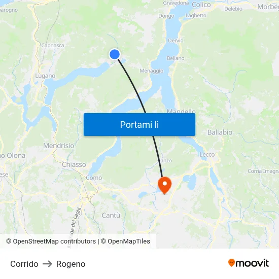 Corrido to Rogeno map