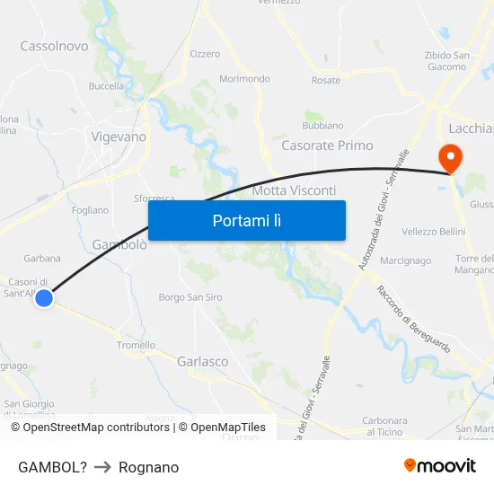 GAMBOL? to Rognano map