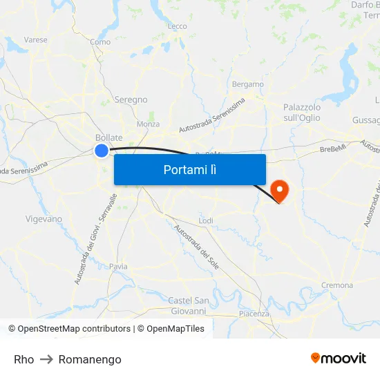 Rho to Romanengo map