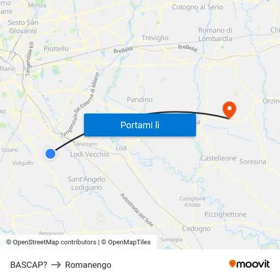 BASCAP? to Romanengo map