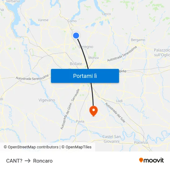 CANT? to Roncaro map