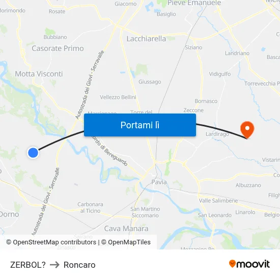 ZERBOL? to Roncaro map