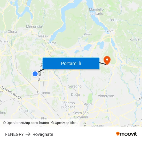 FENEGR? to Rovagnate map