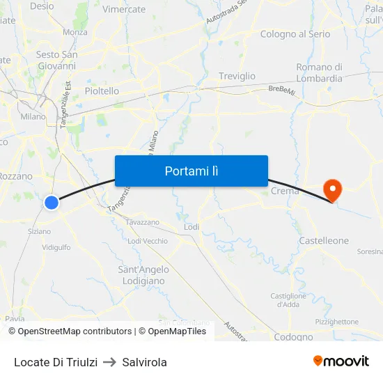 Locate Di Triulzi to Salvirola map
