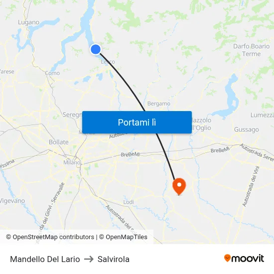 Mandello Del Lario to Salvirola map