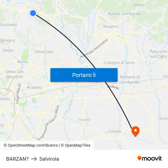 BARZAN? to Salvirola map