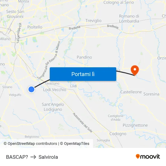 BASCAP? to Salvirola map