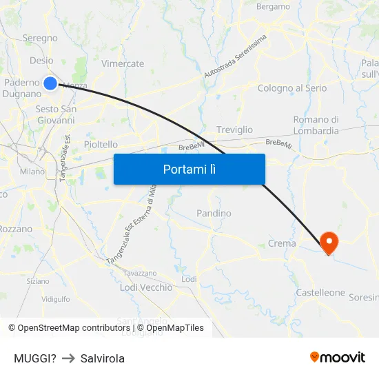 MUGGI? to Salvirola map