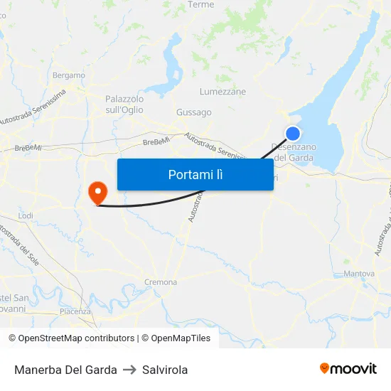 Manerba Del Garda to Salvirola map