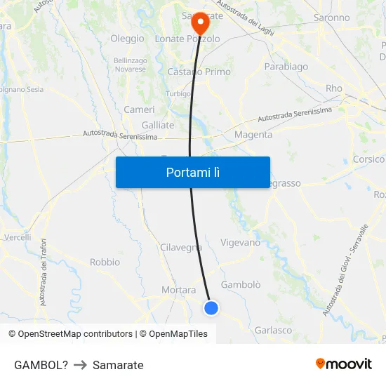 GAMBOL? to Samarate map