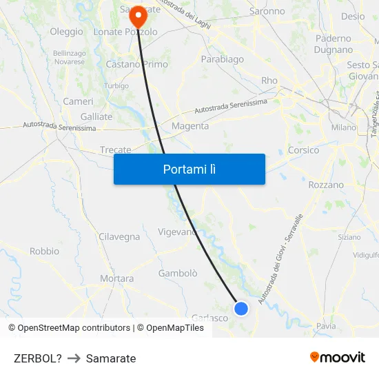 ZERBOL? to Samarate map