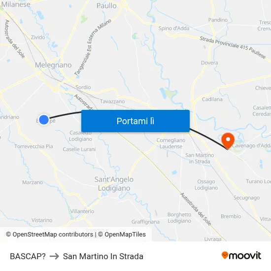 BASCAP? to San Martino In Strada map