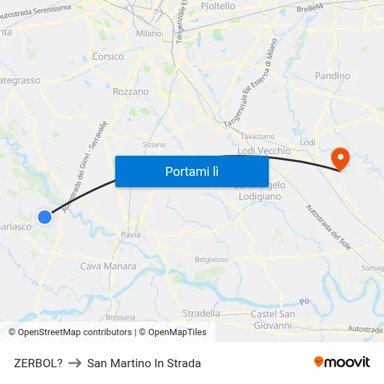 ZERBOL? to San Martino In Strada map