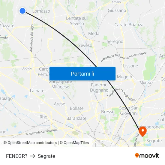 FENEGR? to Segrate map