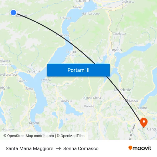 Santa Maria Maggiore to Senna Comasco map