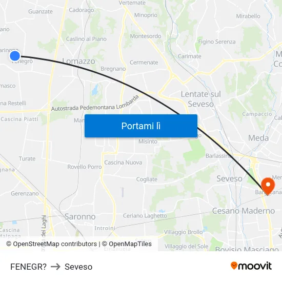 FENEGR? to Seveso map