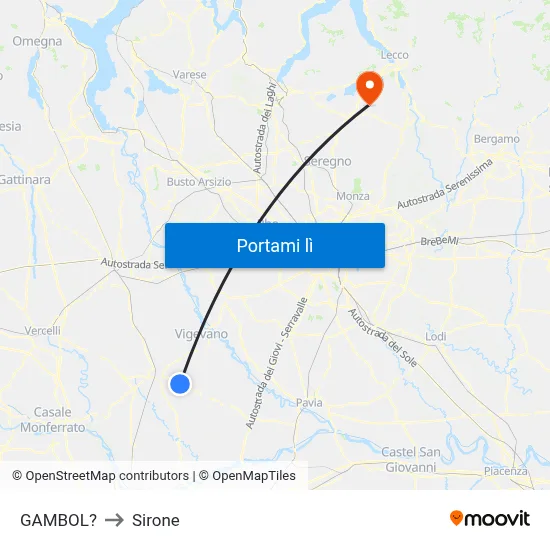 GAMBOL? to Sirone map