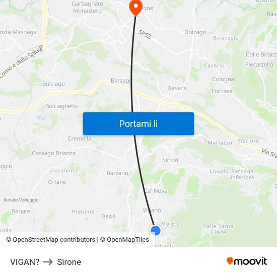 VIGAN? to Sirone map