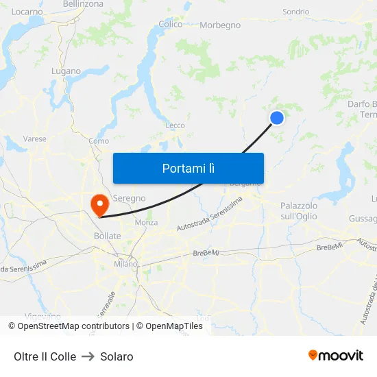 Oltre Il Colle to Solaro map