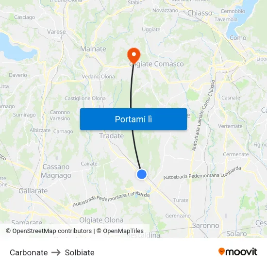 Carbonate to Solbiate map
