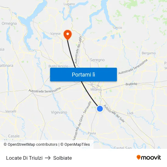 Locate Di Triulzi to Solbiate map