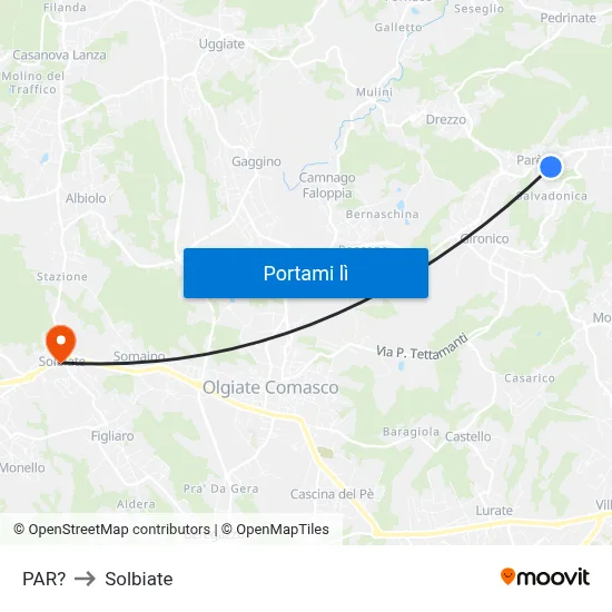 PAR? to Solbiate map