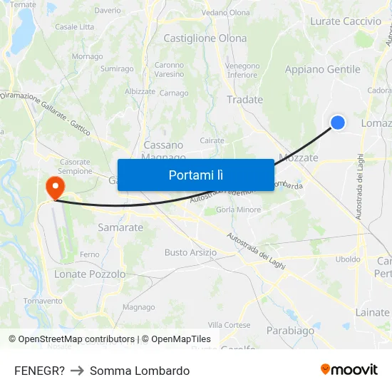 FENEGR? to Somma Lombardo map