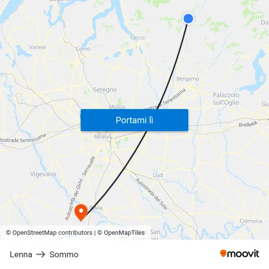 Lenna to Sommo map