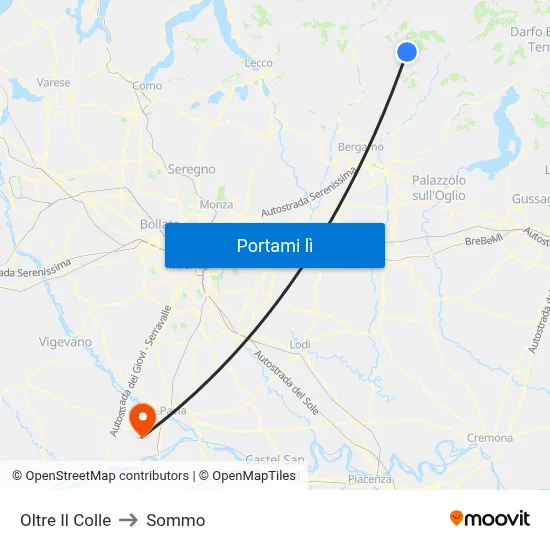 Oltre Il Colle to Sommo map