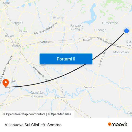 Villanuova Sul Clisi to Sommo map