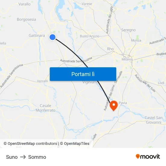 Suno to Sommo map