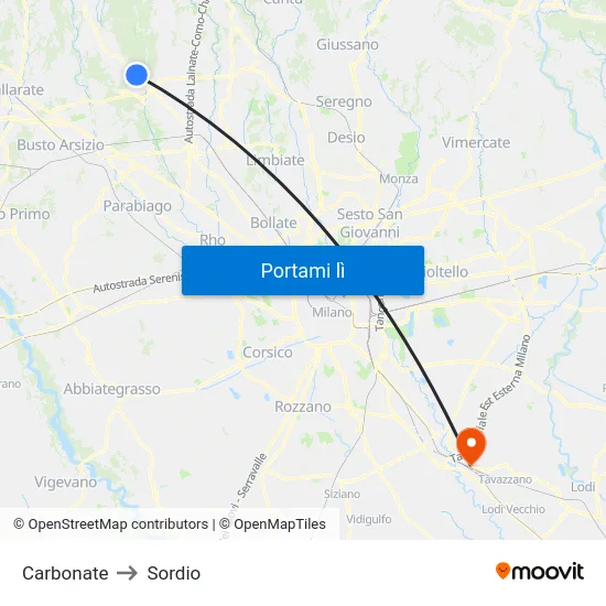 Carbonate to Sordio map