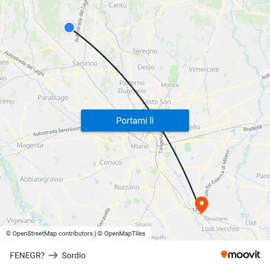 FENEGR? to Sordio map