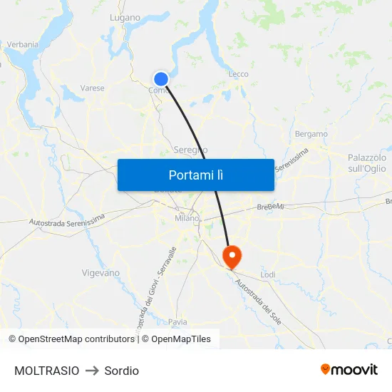 MOLTRASIO to Sordio map