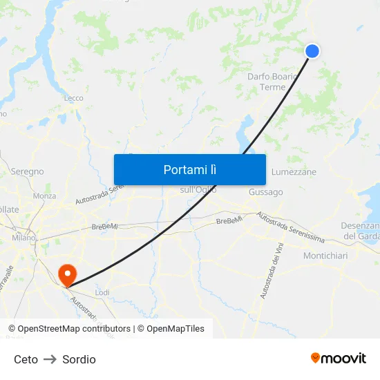 Ceto to Sordio map