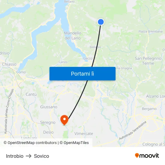 Introbio to Sovico map