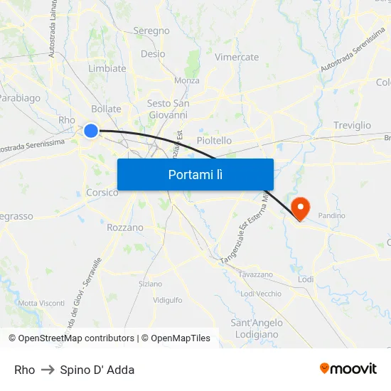 Rho to Spino D' Adda map