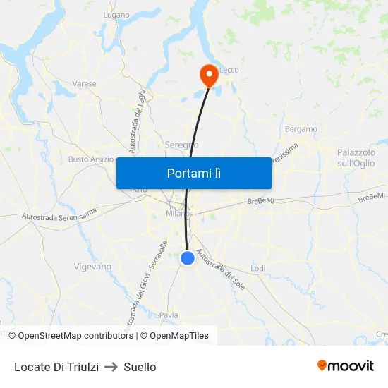 Locate Di Triulzi to Suello map