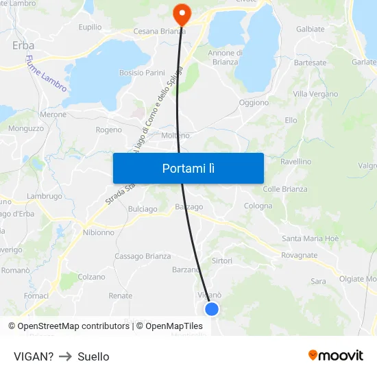 VIGAN? to Suello map