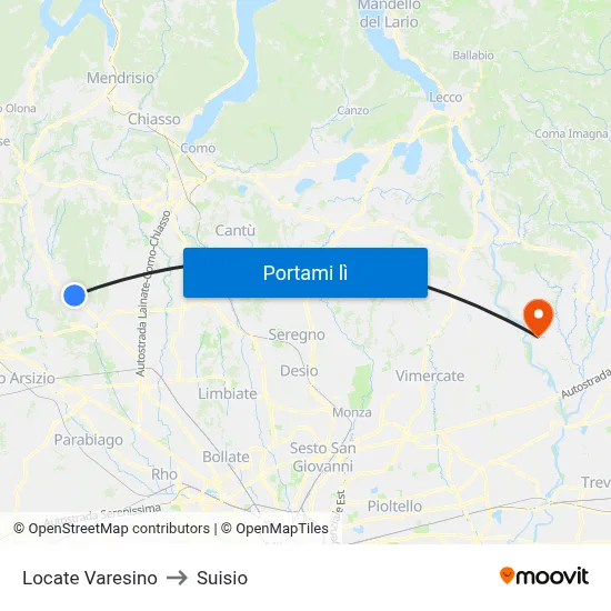 Locate Varesino to Suisio map