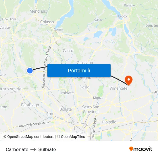 Carbonate to Sulbiate map