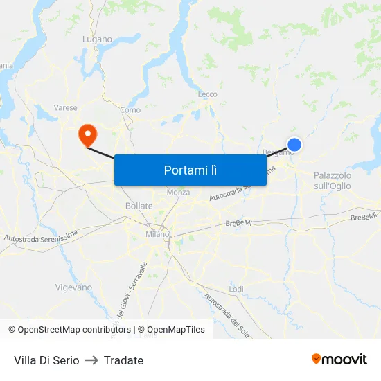 Villa Di Serio to Tradate map
