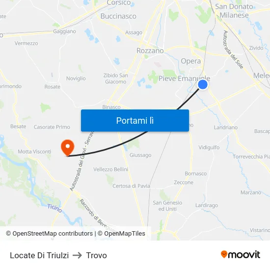 Locate Di Triulzi to Trovo map