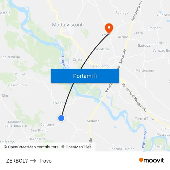 ZERBOL? to Trovo map