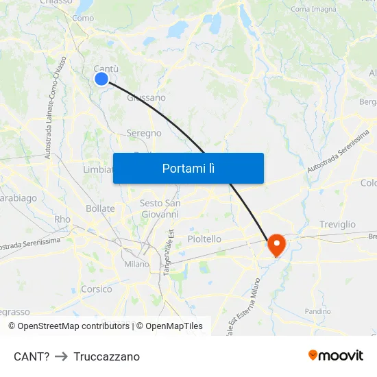 CANT? to Truccazzano map
