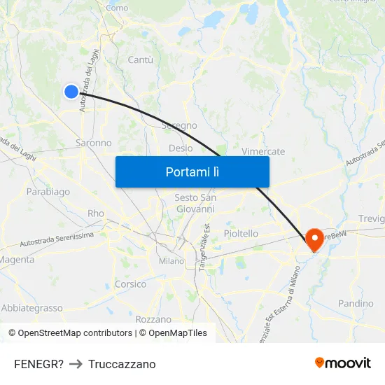 FENEGR? to Truccazzano map