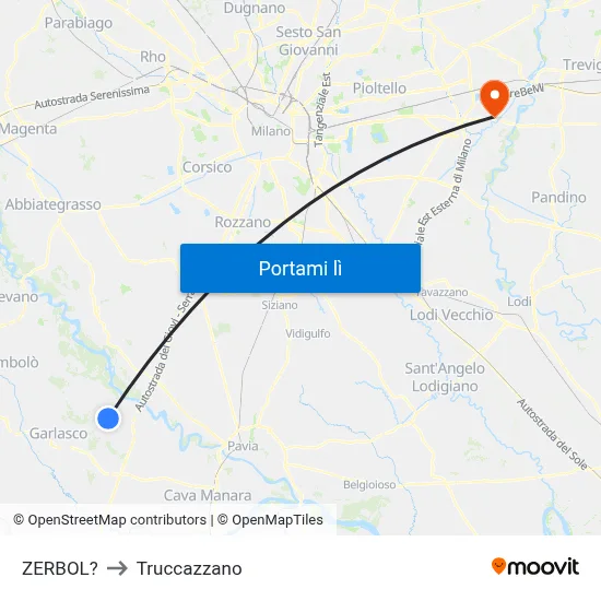 ZERBOL? to Truccazzano map