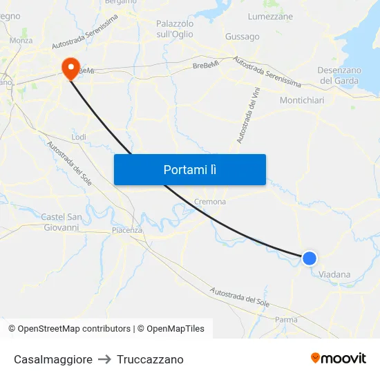 Casalmaggiore to Truccazzano map